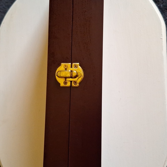 VTG Beautiful Hampton Silversmiths 2-piece Stainless Carving Set wooden box - Picture 7 of 8